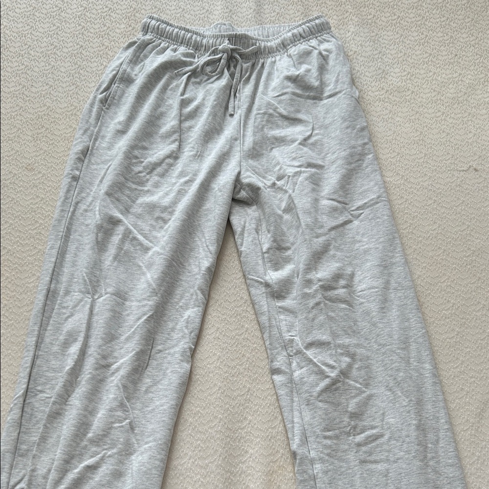 Gray Drawstring Lounge Pants